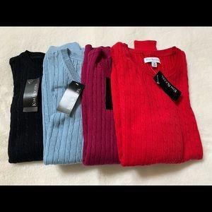 NWT Kim Rogers Cable Knot Sweaters Bundle